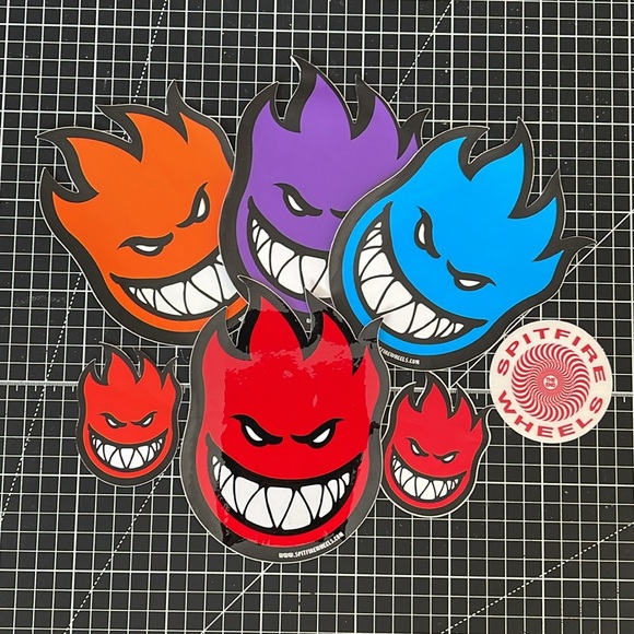 SPITFIRE WHEELS SKATEBOARDING STICKER PACK - Picture 1 of 13